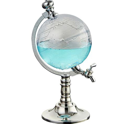 Globe Drink Dispenser, 1.5L Beverage Liquor Decanter for Bar Home Decor ...