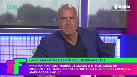 Kiko Matamoros destapa a la organización de 'Supervivientes': "Os tengo ...