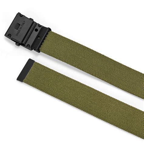 Simple Olive Green Canvas Automatic Elastic Belt | In stock! | Salt & Hide
