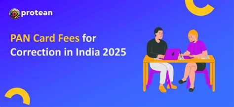 PAN Card Fees for Correction in India 2025