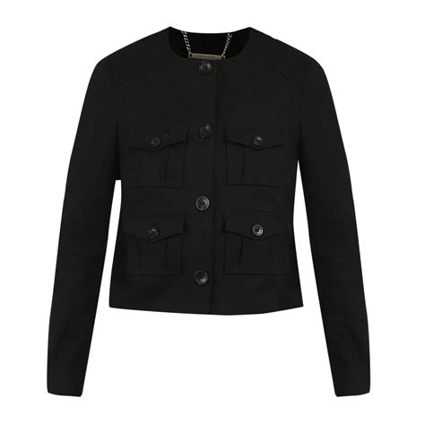Buy Women Solid Black Casual Jacket Online at The Collective - 750831