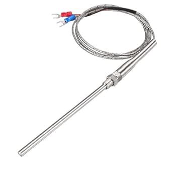 uxcell K Type Thermocouple Temperature Sensor Probe 5x100mm (0 to 600C ...