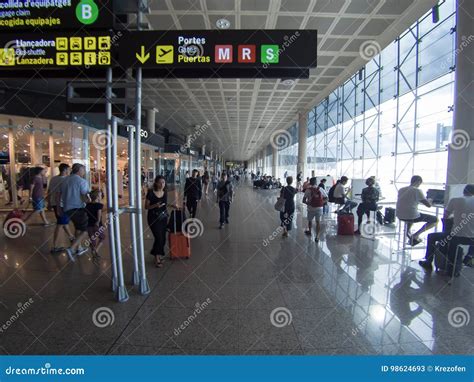 Airport in Barcelona is One of the Largest Airports Editorial Stock ...