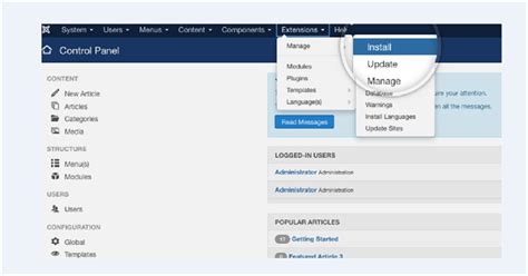 Image result for Joomla Extension Setup