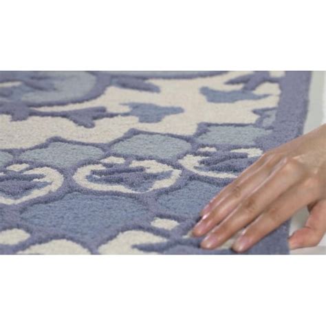 Safavieh Bellagio Merida 5 X 8 (ft) Wool Ivory/Blue Indoor Floral ...