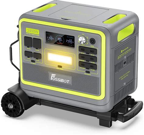Buy FOSSiBOT Portable Power Station F2400 with Hand Truck, 2048Wh ...
