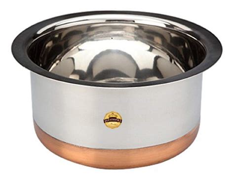 Buy GESTIONE Copper Bottom Stainless Steel Tope, (1000ml) Online at Low ...