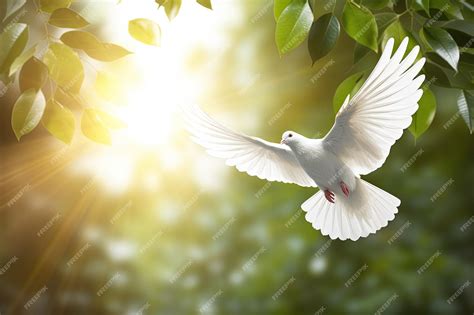 Premium Photo | Peace symbol featuring dove with olive branch