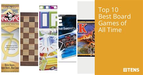 Top 10 Best Board Games of All Time - TheTopTens