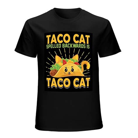 Taco Cat Spelled Backwards is Taco Cat Funny T-shirt For Cat Lover Tee ...