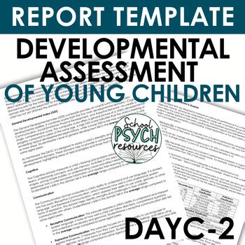 Rezultat imagine pentru Developmental Assessment Example