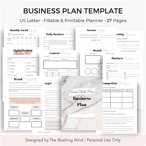 Printable Business Plan 的图像结果