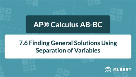 Image result for Calculus Separation of Variables