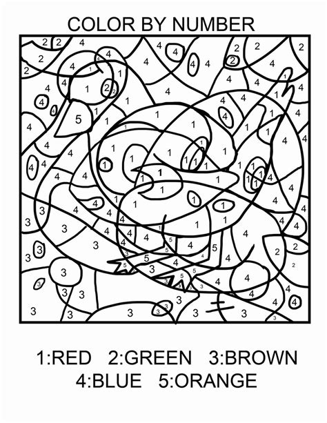 Pokemon Color By Number