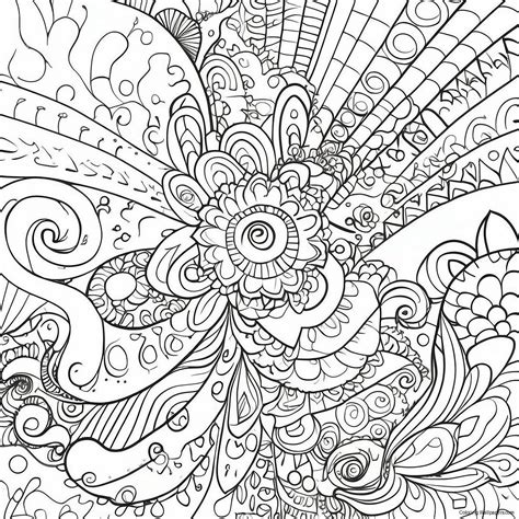 Psychedelic Aesthetic Patterns Coloring Page (16701-13161)