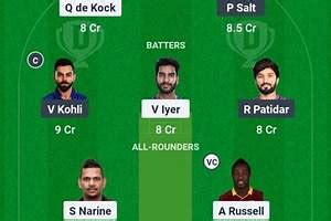 kkr vs rcb dream 11 team - risk-free wagering Android IOS Latest Download