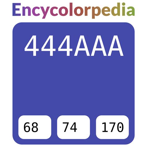 #444aaa Esquema de código de cores Hex, Paletes e Tintas