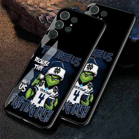 Notre Dame Fighting Irish Football Team Phone Case Custom Your Name And ...