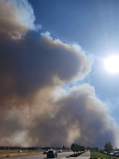 Medical lake fire as seen from GEG1 : r/Spokane