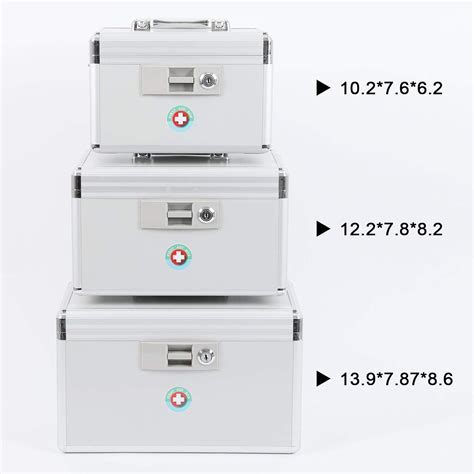 Buy KYODOLED Locking Key Medicine Box,First Aid Key Safe Box with Lock ...