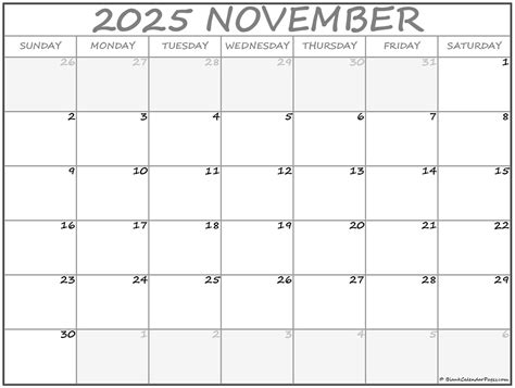 November 2025 calendar | free printable calendars