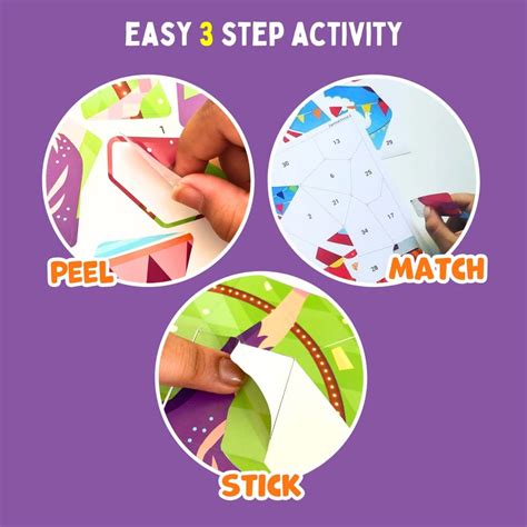 Mosaic Sticker by Number - Circus Carnival – Popup Kids