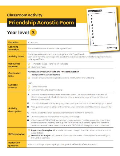 30+ Acrostic Poem Examples to Download