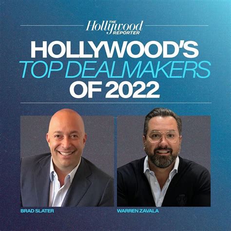 Congrats to WME (William Morris Endeavor)'s Brad Slater and Warren ...