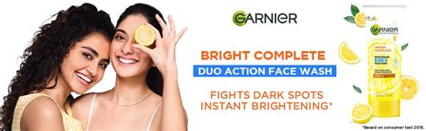 Garnier Bright Complete BRIGHTENING DUO ACTION Face Wash, 100g : Amazon ...