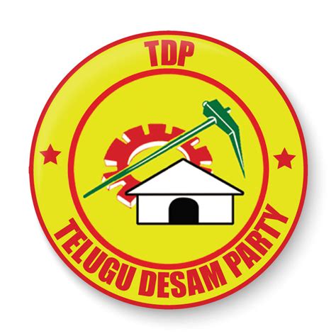 N. Chandrababu Naidu I NTR I Telugu Desam Party I TDP I Pin Badge ...