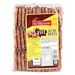G-Hazoor Atta Patti Cookies - Gur, 500g : Amazon.in: Grocery & Gourmet ...