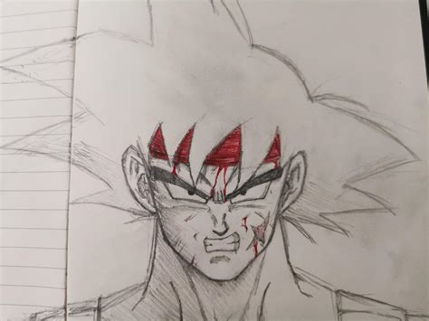 Was listening to Solid State Scouter and it inspired me to draw bardock LOL : r/dbz