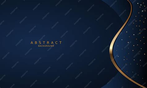 Premium Vector | Dark blue luxury premium background and gold line.