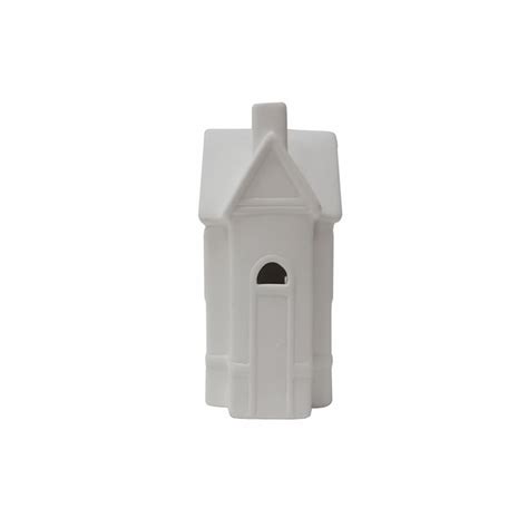 allen + roth 7-in Lighted House Battery-operated Batteries Included ...