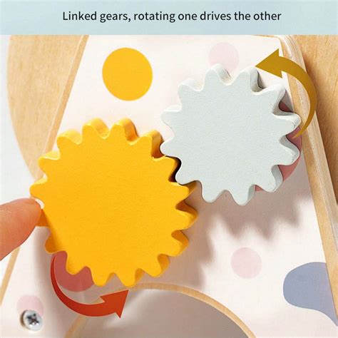 Wooden Macron 3-In-1 Desktop Rolling Drum Rainbow Textile Drum Early ...