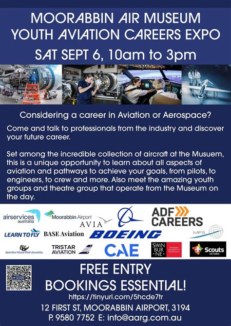 2025 Youth Aviation Careers Day, Cnr First St & Second Ave, Moorabbin ...