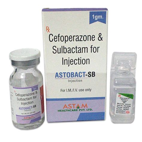 ASTOBACT-SB 1000 Injection Astam Healthcare Pvt. Ltd.