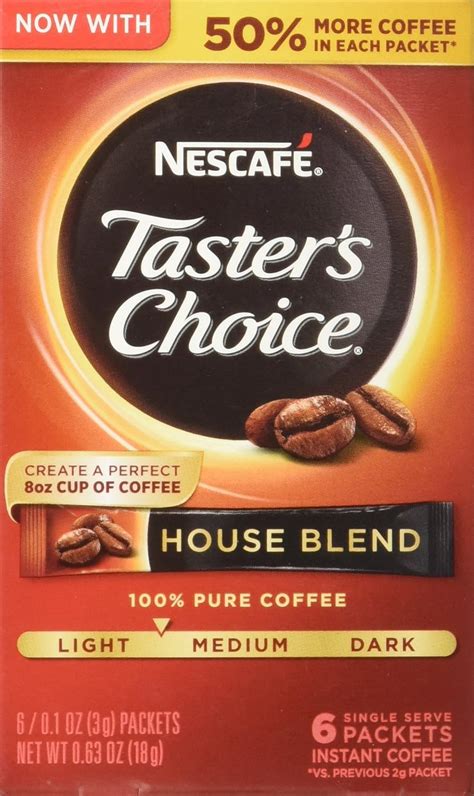 Nescafe Taster's Choice 6 Piece House Blend India | Ubuy