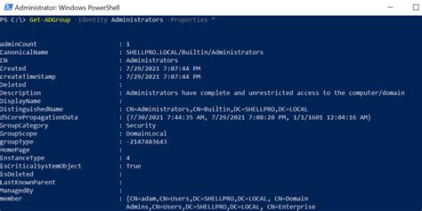 Image result for Get-ADGroup PowerShell