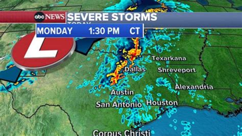 Tornado watch, thunderstorm warnings issued in parts of Texas - ABC News