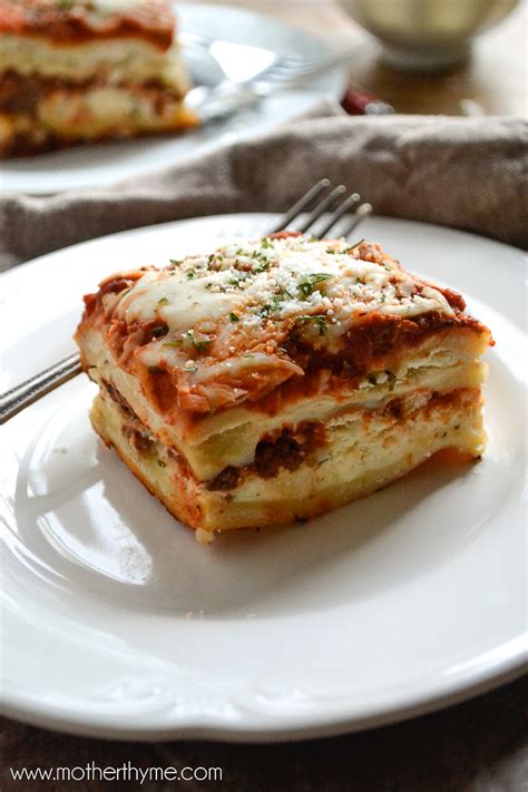 Lasagna with Homemade Lasagna Noodles