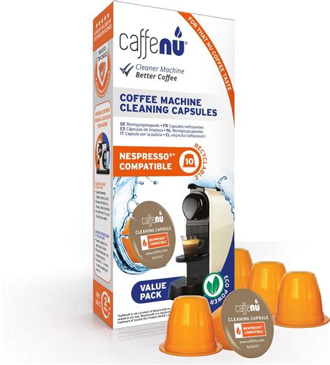 Amazon.com: Caffenu | Nespresso Cleaning Capsules x10 | Coffee Machine ...