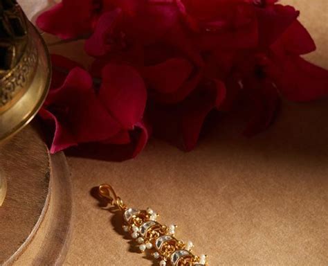 Gold Plated Handcrafted Metal Maangtika