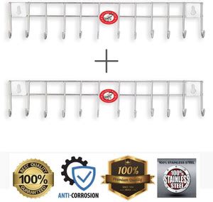 KITCHEN KART Utensil Kitchen Rack Steel Pack of 2 Stainless Steel 12 ...
