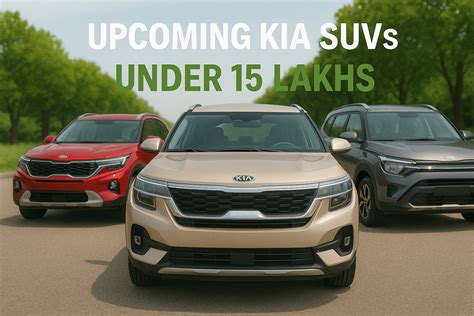 Top 3 Upcoming Kia SUVs Under 15 Lakhs in 2025 – Premium Style on a Budget!