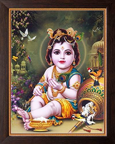 100Yellow® Bal Krishna Poster For Pregnant Women| Religious Bal Krishna ...