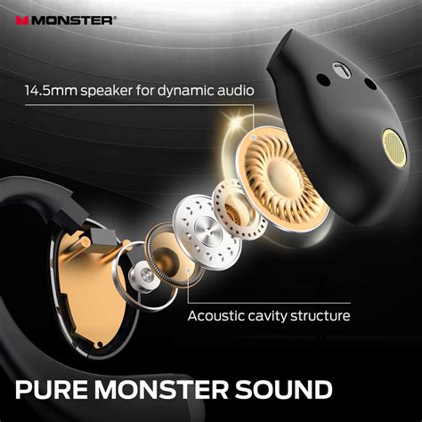Monster Wireless Earbuds, Achieve 300 AirLinks Bluetooth Headphones ...