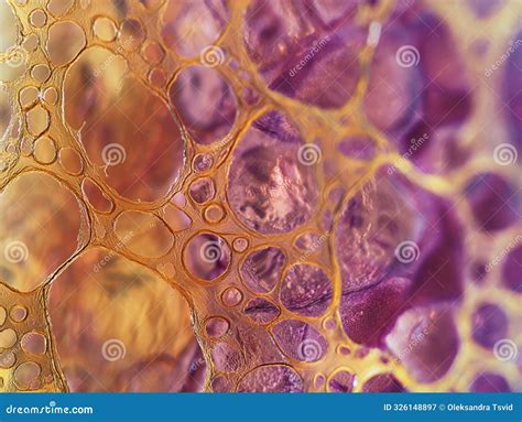 Human Skin Cells Under a Microscope Stock Image - Image of organ ...