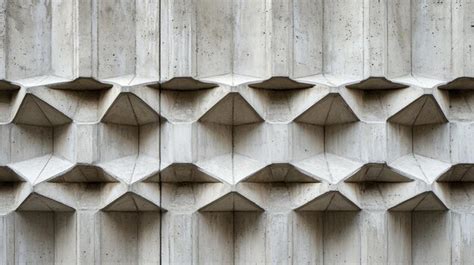 A concrete wall with geometric shapes and geometric shapes | Premium AI ...