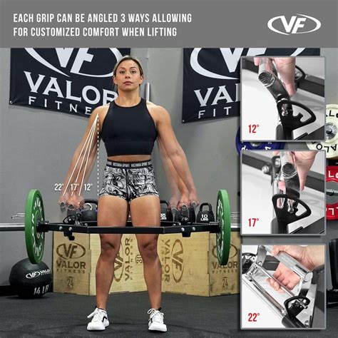 Valor Fitness Hex Trap Bars - Multiple Grip Options - Shrugs...